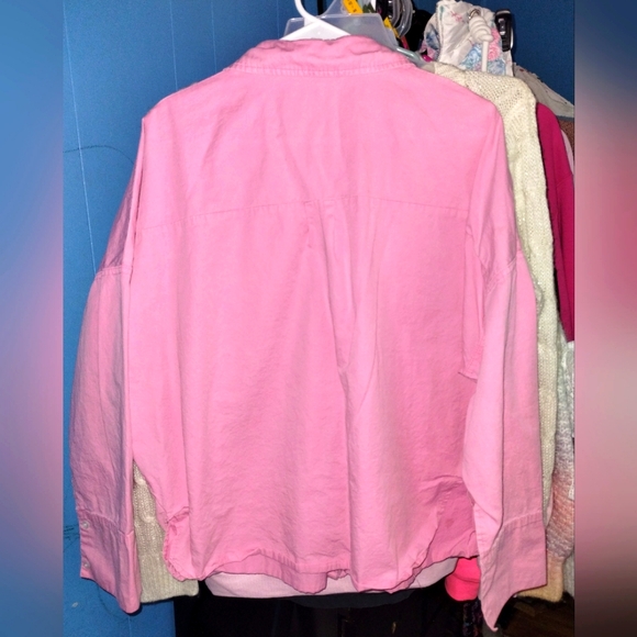 POL Pink Oversized Button-Up Shirt - Picture 4 of 4